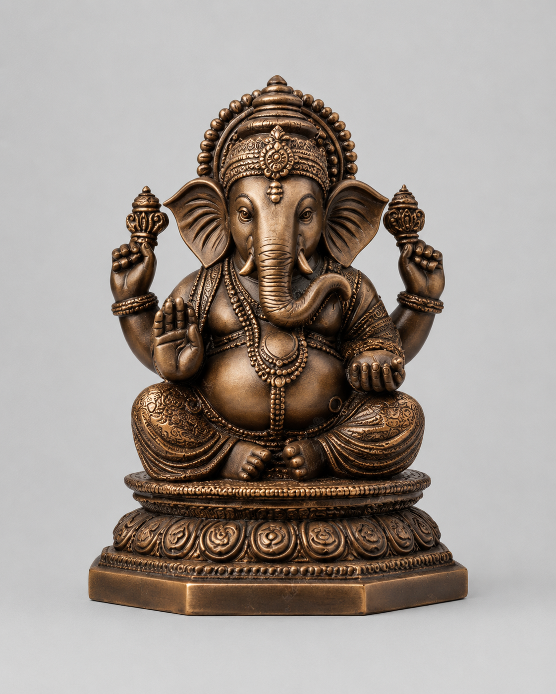 Ganesha Ji On Base 3D Model (5 Inch)